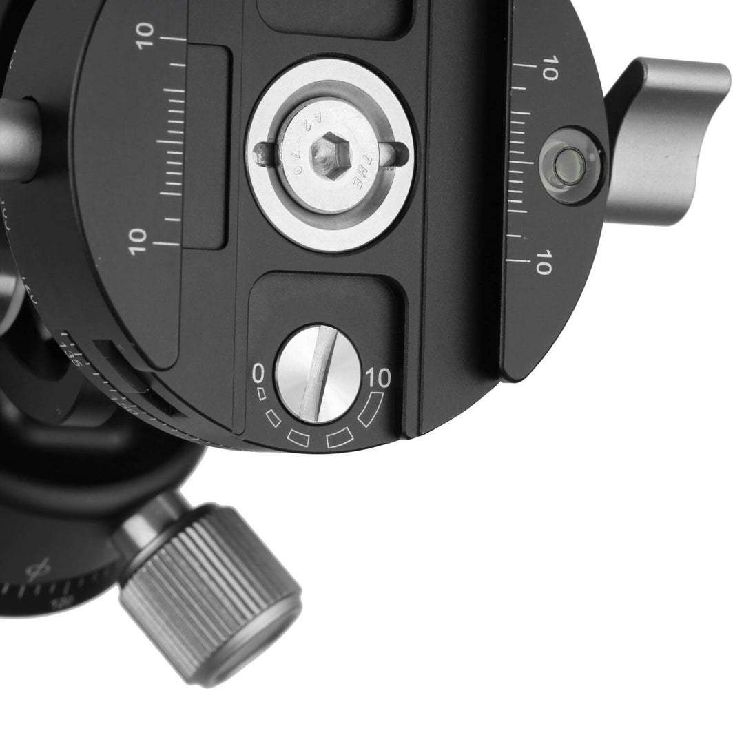 Leofoto VH-20 2-Way Monopod Head with Panning Clamp and BPL-50N Plate