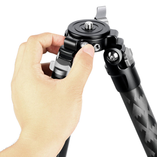 Leofoto LQ-324C Mr.Q Series 4 Section Carbon Fibre Tripod with LH-40LR (Lever Release) Ball Head