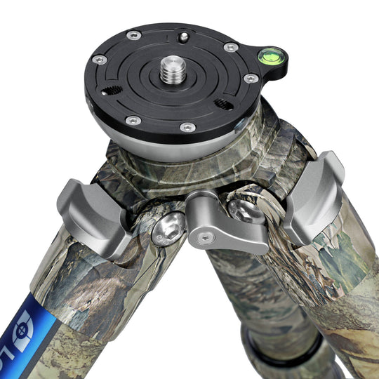Leofoto LS-365CEX Ranger Levelling Base Series 5 Section Carbon Fibre Tripod ��� Camouflage