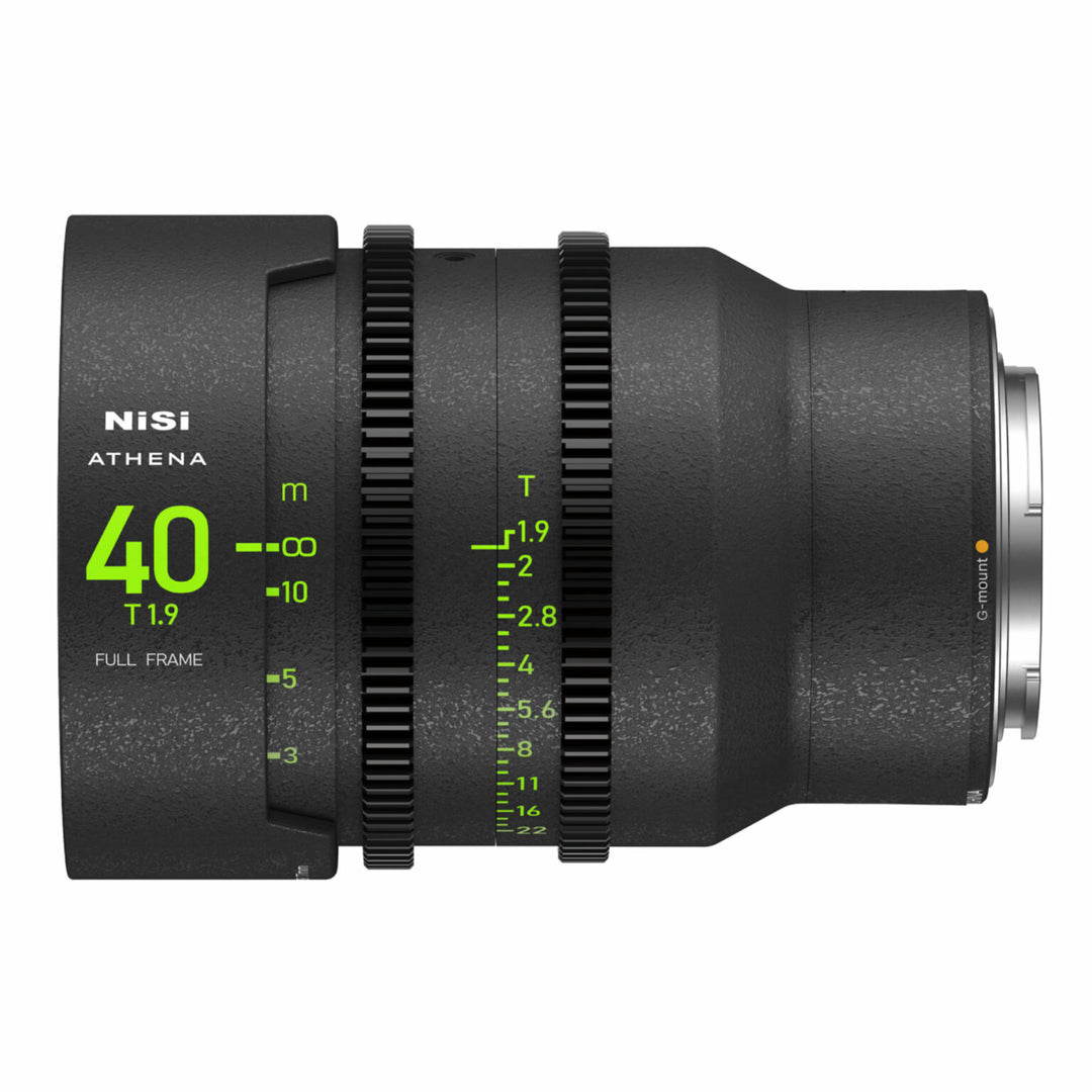 NiSi 40mm ATHENA PRIME Full Frame Cinema Lens T1.9 (G Mount | No Drop In Filter)