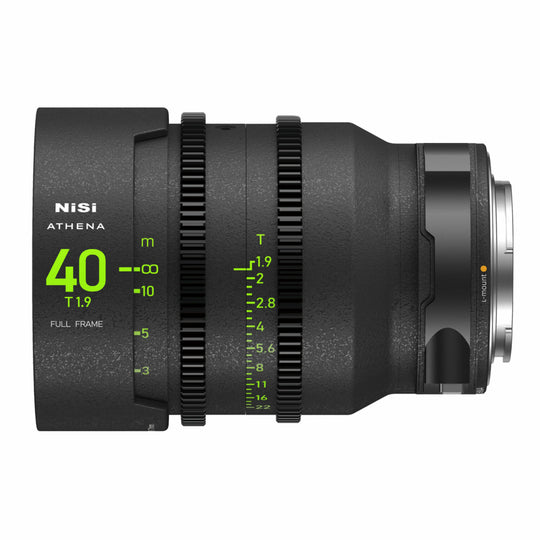 NiSi ATHENA PRIME Full Frame Cinema Lens ADD-ON Kit with 3 Lenses 18mm T2.2, 40mm T1.9, 135mm T2.2 + Hard Case (L Mount)