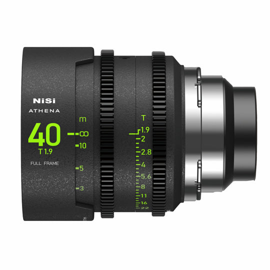 NiSi ATHENA PRIME Full Frame Cinema Lens ADD-ON Kit with 3 Lenses 18mm T2.2, 40mm T1.9, 135mm T2.2 + Hard Case (PL Mount)