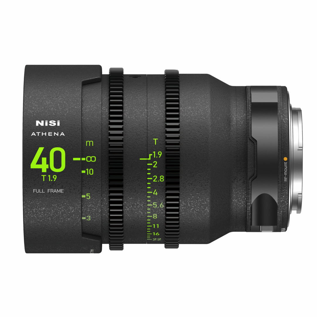 NiSi ATHENA PRIME Full Frame Cinema Lens MASTER Kit with 8 Lenses 14mm T2.4, 18mm T2.2, 25mm T1.9, 35mm T1.9, 40mm T1.9, 50mm T1.9, 85mm T1.9, 135mm T2.2 + Hard Case (RF Mount)