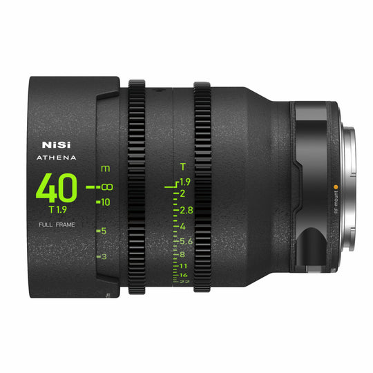NiSi ATHENA PRIME Full Frame Cinema Lens MASTER Kit with 8 Lenses 14mm T2.4, 18mm T2.2, 25mm T1.9, 35mm T1.9, 40mm T1.9, 50mm T1.9, 85mm T1.9, 135mm T2.2 + Hard Case (RF Mount)