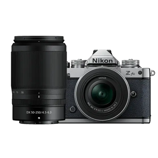 Z fc Body + Nikkor Z 16-50mm VR + Z 50-250mm VR Lens