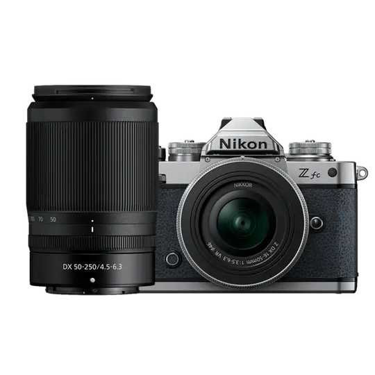 Z fc Body + Nikkor Z 16-50mm VR + Z 50-250mm VR Lens
