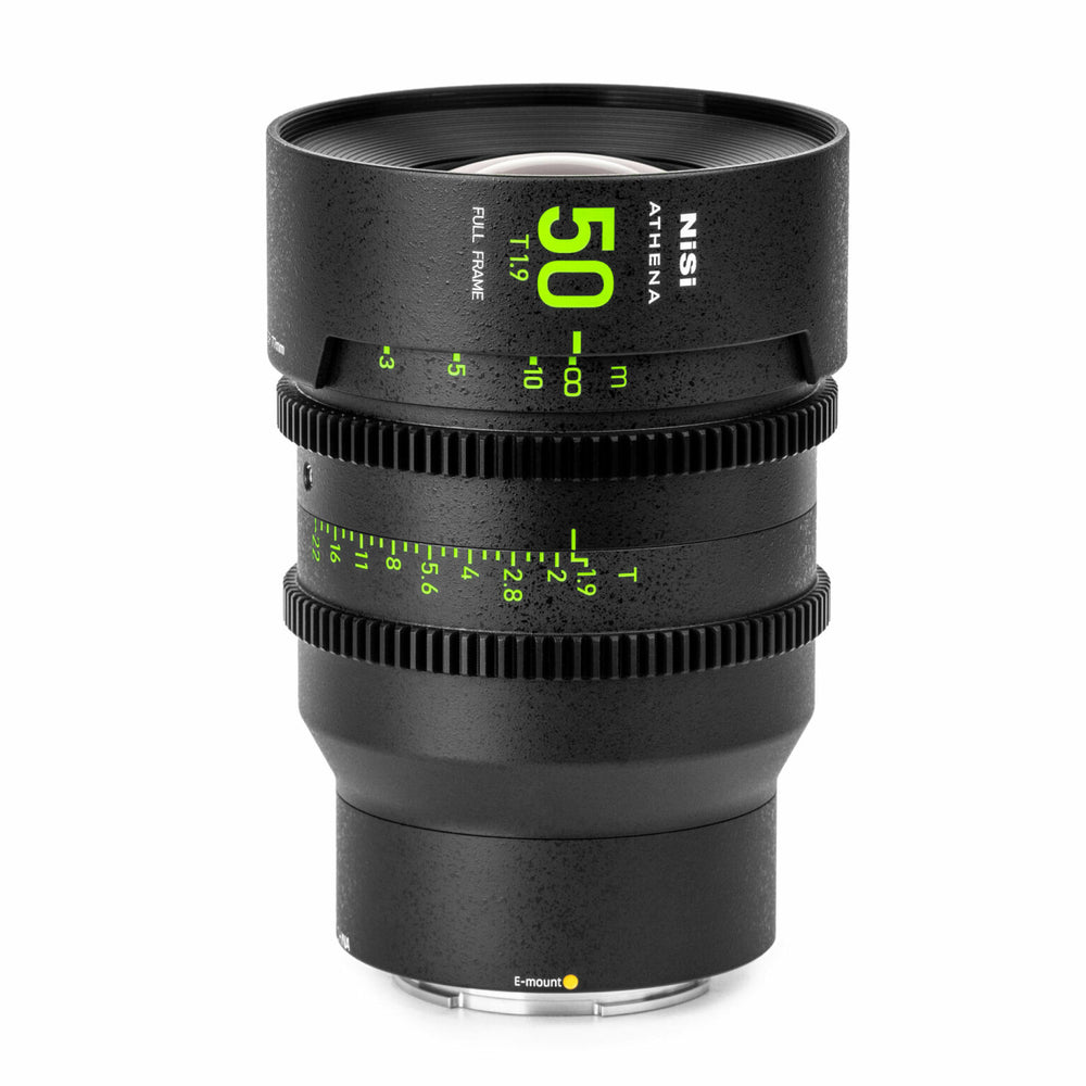 NiSi 50mm ATHENA PRIME Full Frame Cinema Lens T1.9 (E Mount | No Drop In Filter)