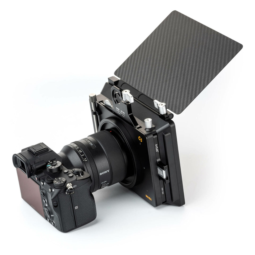 NiSi Cinema C5 Matte Box Cinema Kit (Matte Box, VND 1-5 Stops, Rotating PL, 4 Stop ND, Black Mist 1/8, Adaptors and Pouch)