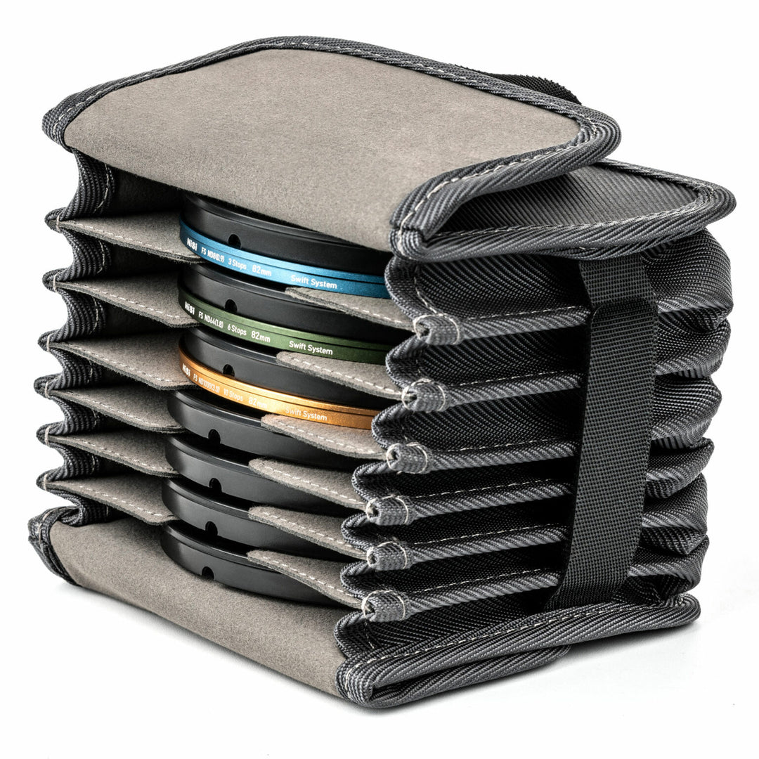 NiSi SWIFT FS ND Filter Kit with ND8 (3 Stop), ND64 (6 Stop) and ND1000 (10 Stop) for 40.5mm | 43mm | 46mm | 49mm Filter Threads + Case