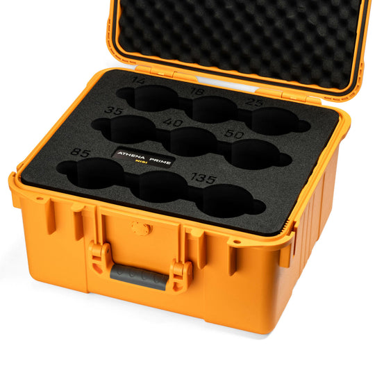 NiSi ATHENA PRIME Full Frame Cinema Lens ADD-ON Kit with 3 Lenses 18mm T2.2, 40mm T1.9, 135mm T2.2 + Hard Case (L Mount)