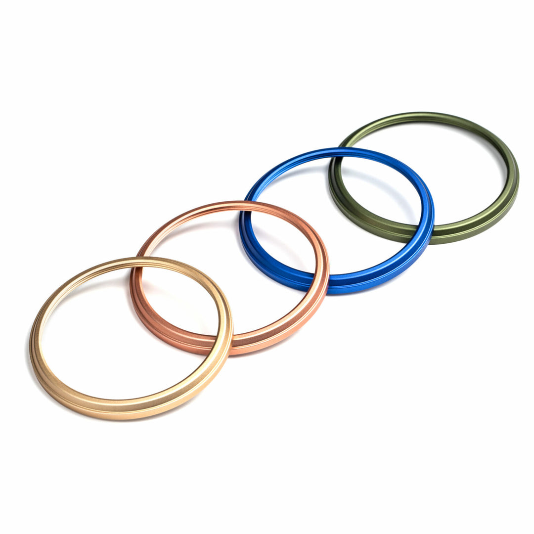 NiSi Color Rings Set for Fujifilm X100 series (Set of 4 – Gold, Rose Gold, Blue and Green)