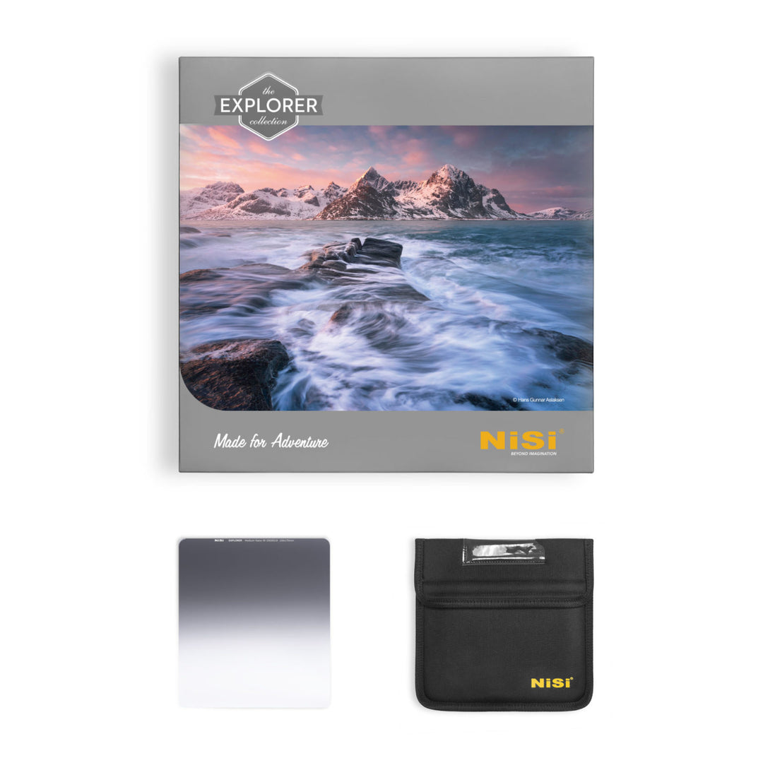 NiSi Explorer Collection 150x170mm Nano IR Reverse Graduated Neutral Density Filter ��� GND4 (0.6) ��� 2 Stop