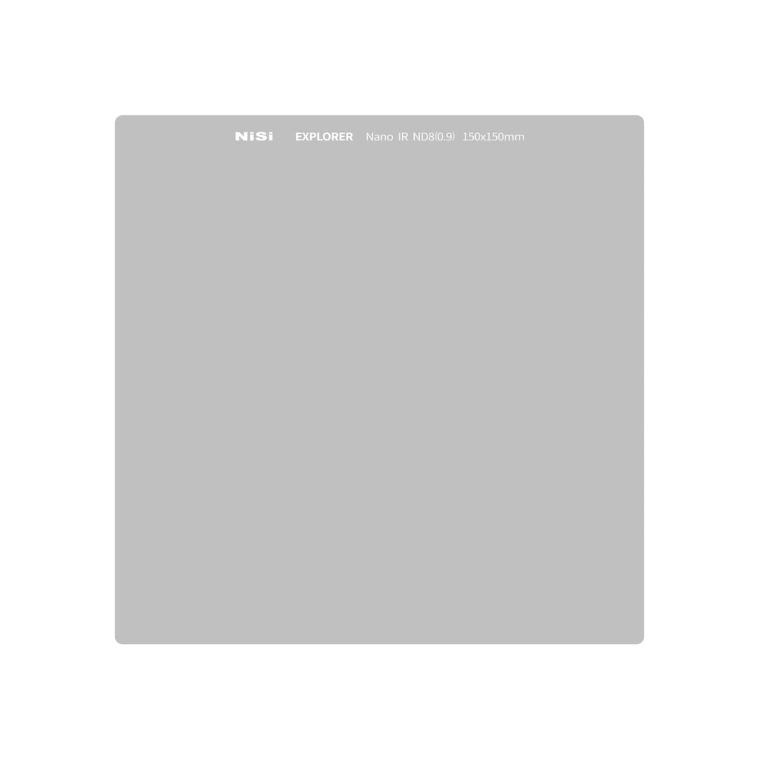 NiSi Explorer Collection 150x150mm Nano IR Neutral Density filter ��� ND8 (0.9) ��� 3 Stop