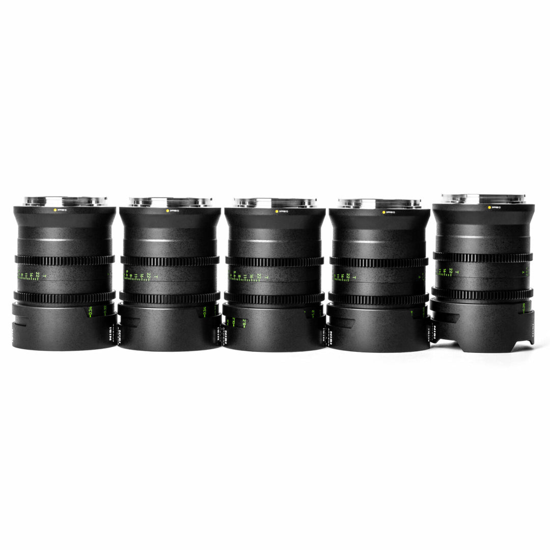 NiSi ATHENA PRIME Full Frame Cinema Lens MASTER Kit with 8 Lenses 14mm T2.4, 18mm T2.2 , 25mm T1.9, 35mm T1.9, 40mm T1.9, 50mm T1.9, 85mm T1.9, 135 T2.2 + Hard Case (G Mount | No Drop In Filter)