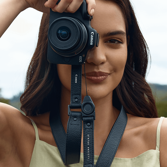 Canon x Status Anxiety Leather Camera Strap