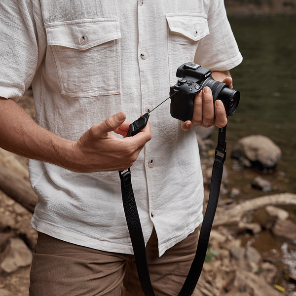 Canon x Status Anxiety Leather Camera Strap