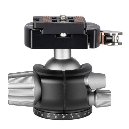 Leofoto LH-36LR 36mm Low Profile Ball Head with LR-50 Quick Release Lever Clamp and NP-50 Plate