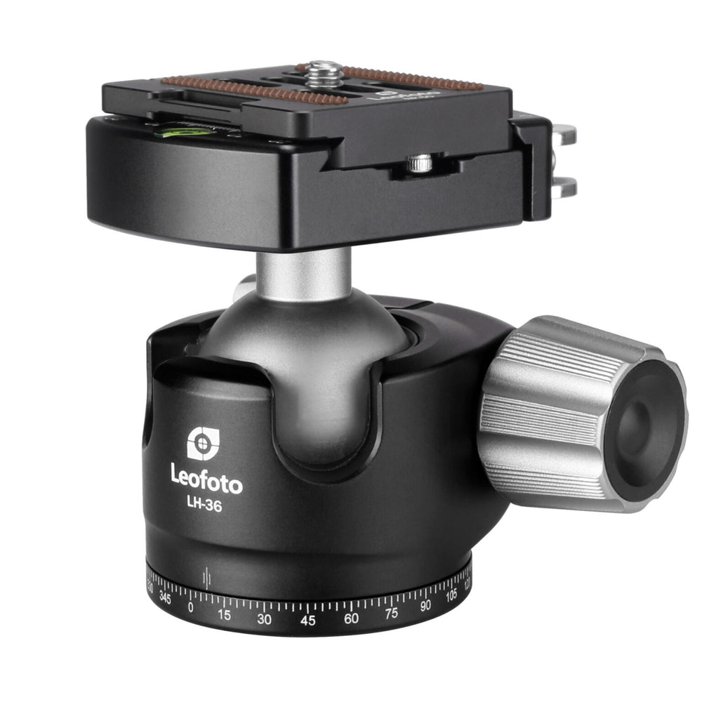 Leofoto LH-36LR 36mm Low Profile Ball Head with LR-50 Quick Release Lever Clamp and NP-50 Plate