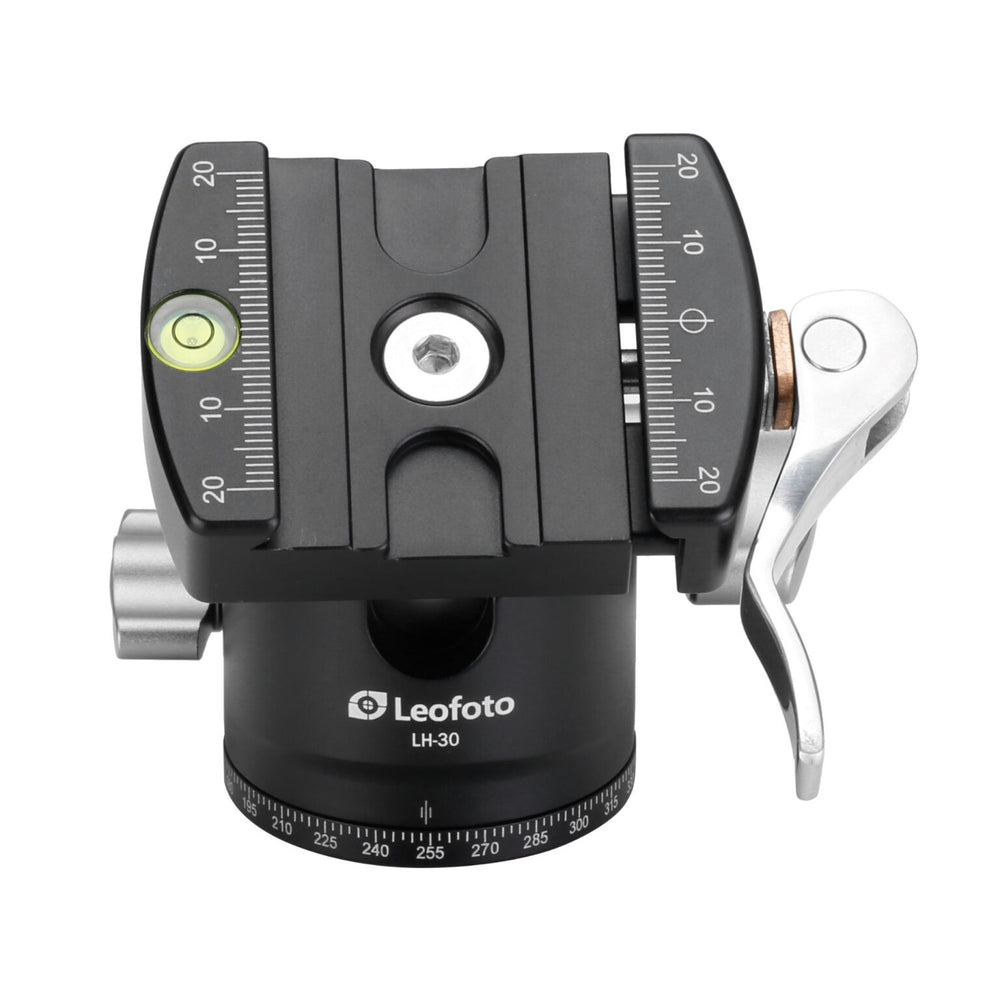 Leofoto LH-30LR 30mm Low Profile Ball Head with LR-50 Quick Release Lever Clamp and NP-50 Plate