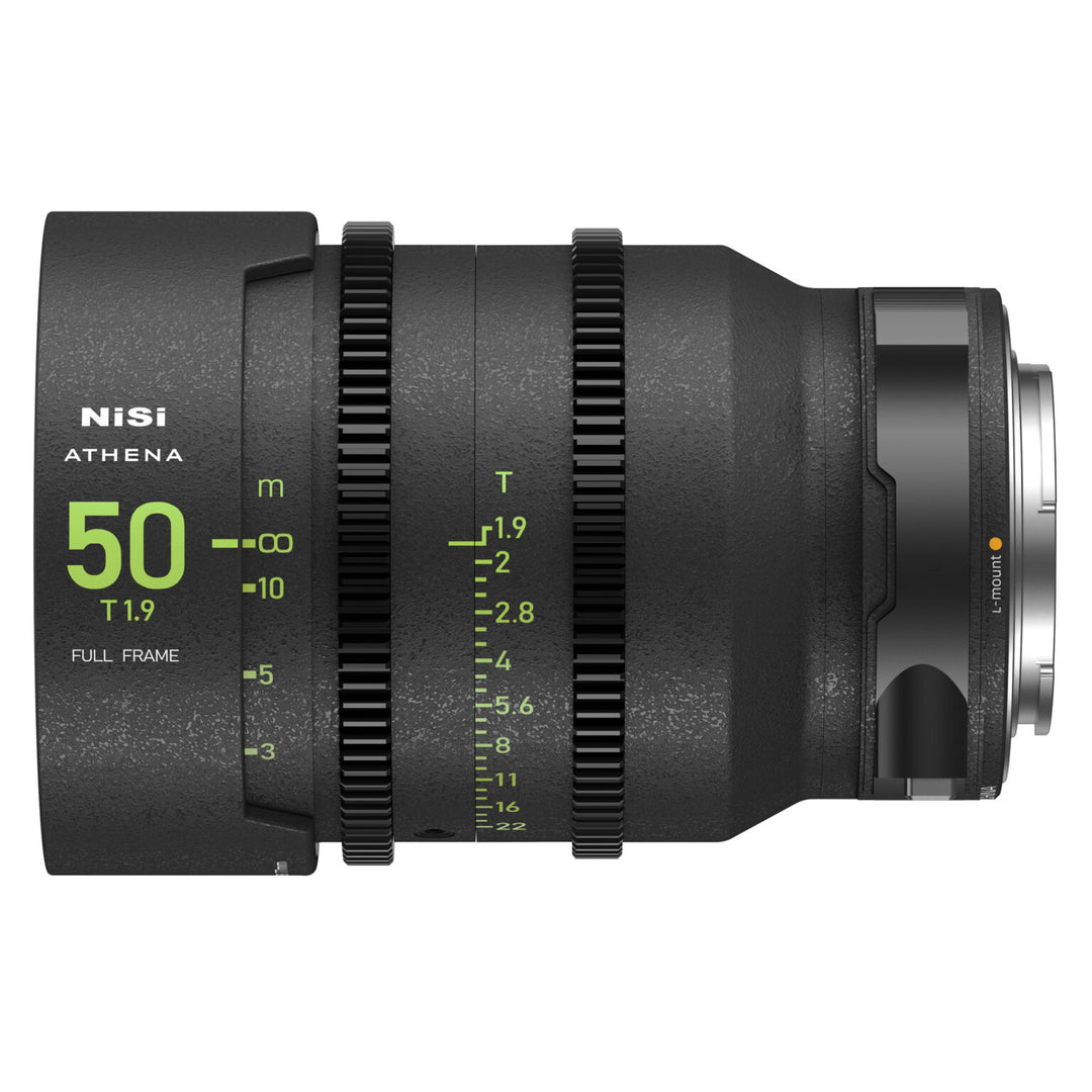 NiSi ATHENA PRIME Full Frame Cinema Lens Kit with 5 Lenses 14mm T2.4, 25mm T1.9, 35mm T1.9, 50mm T1.9, 85mm T1.9 + Hard Case (L Mount)