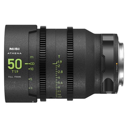NiSi ATHENA PRIME Full Frame Cinema Lens Kit with 5 Lenses 14mm T2.4, 25mm T1.9, 35mm T1.9, 50mm T1.9, 85mm T1.9 + Hard Case (L Mount)