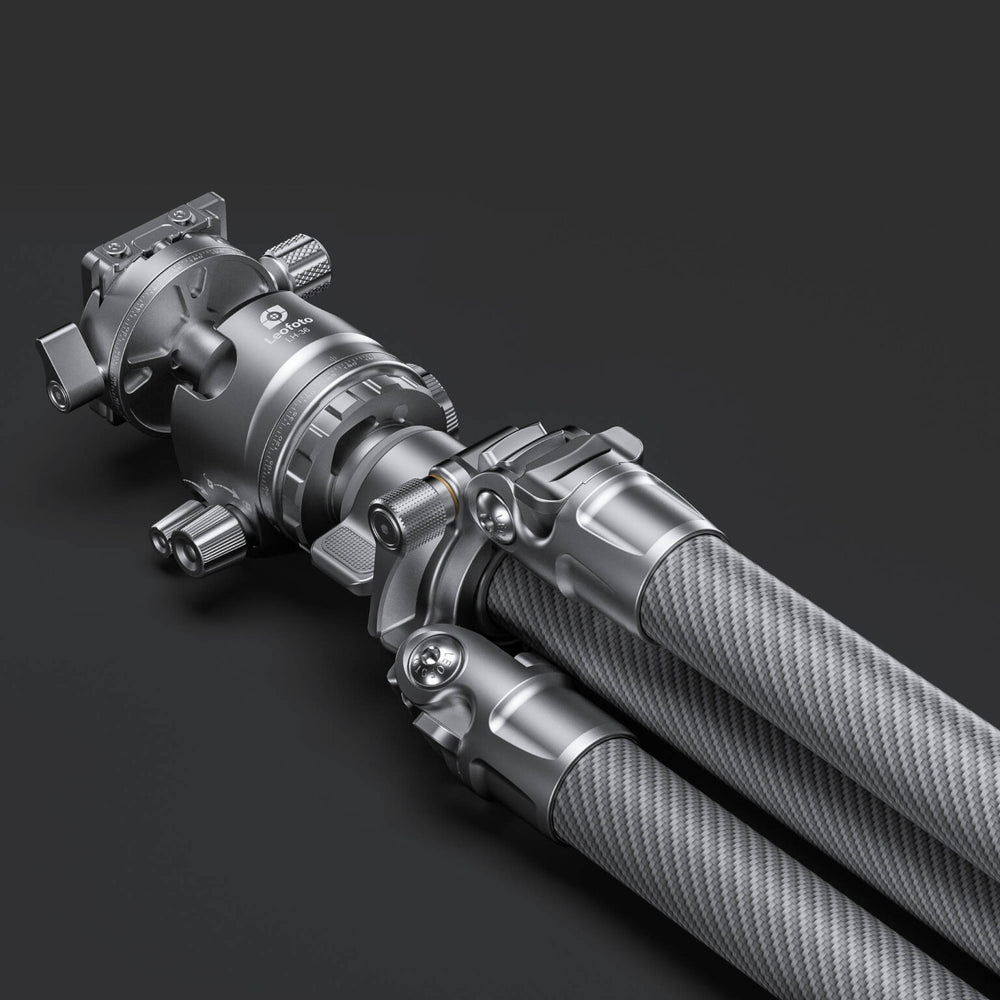 Leofoto LG-284C Silver 4 Section Water Resistant Carbon Fibre Tripod with LH-36R Ball Head