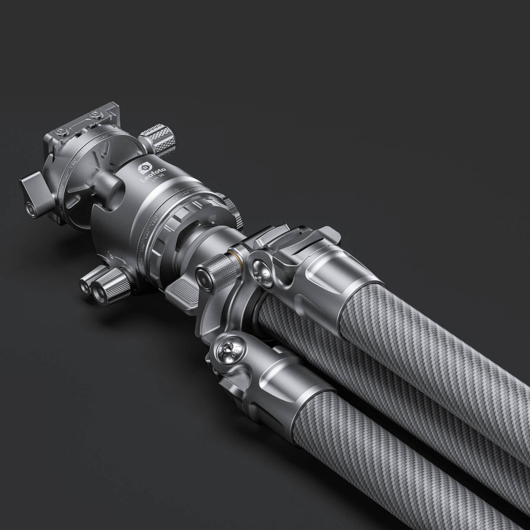 Leofoto LG-284C Silver 4 Section Water Resistant Carbon Fibre Tripod with LH-36R Ball Head