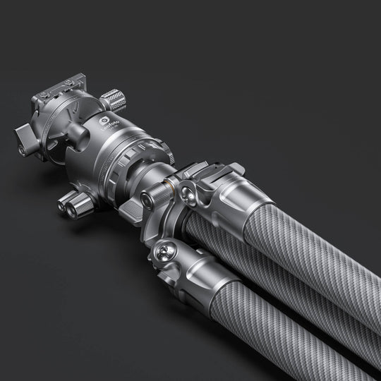 Leofoto LG-284C Silver 4 Section Water Resistant Carbon Fibre Tripod with LH-36R Ball Head