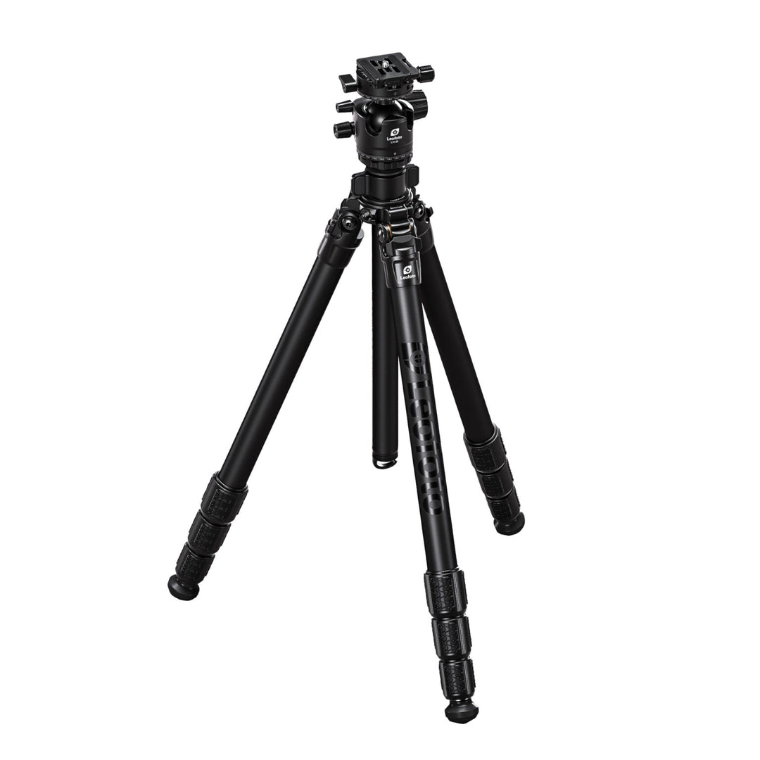 Leofoto LG-324C Black 4 Section Water Resistant Carbon Fibre Tripod with LH-40R Ball Head
