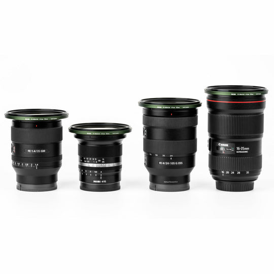 NiSi SWIFT FS ND Filter Kit with ND8 (3 Stop), ND64 (6 Stop) and ND1000 (10 Stop) for 40.5mm | 43mm | 46mm | 49mm Filter Threads + Case