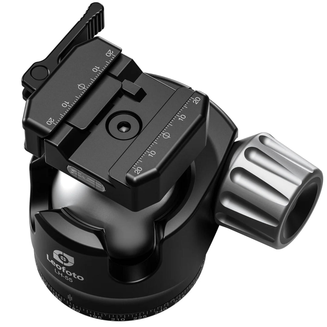 Leofoto LH-55LSC Lever-Release Hybrid Clamp Ball Head