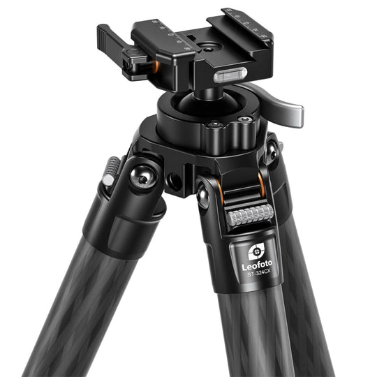 Leofoto ST-323CX Carbon Fibre Outdoors Tripod with Integrated Lever-Control Ballhead