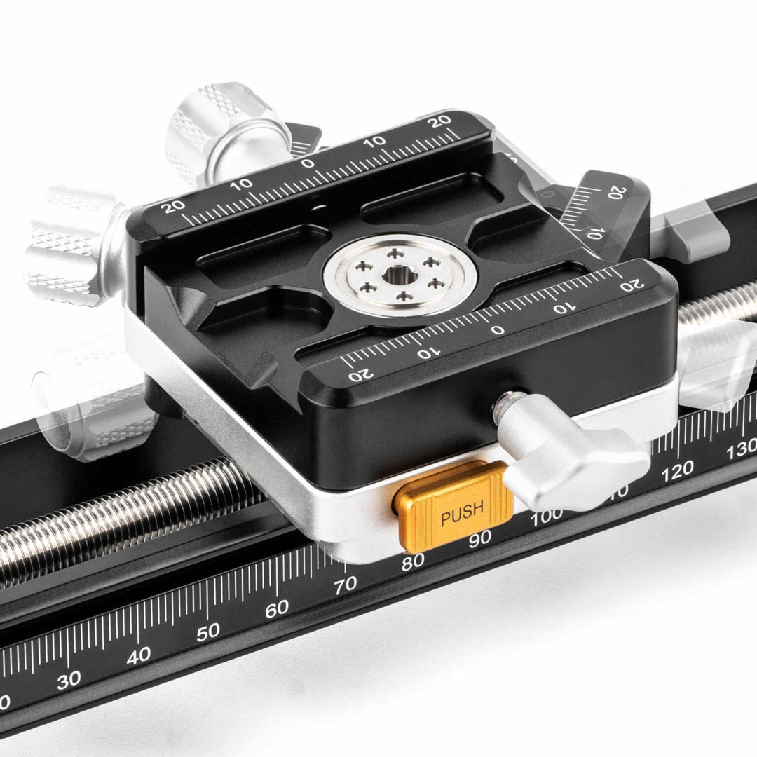NiSi Quick Adjustment Macro Focusing Rail NM-200S with 360 Degree Rotating Clamp