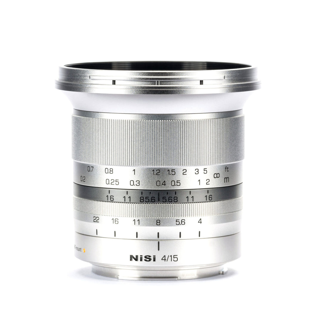 NiSi 15mm f/4 Sunstar Super Wide Angle Full Frame ASPH Lens in Silver (Nikon Z Mount)