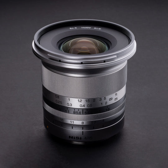 NiSi 15mm f/4 Sunstar Wide Angle ASPH Lens in SIlver (Fujifilm X Mount)