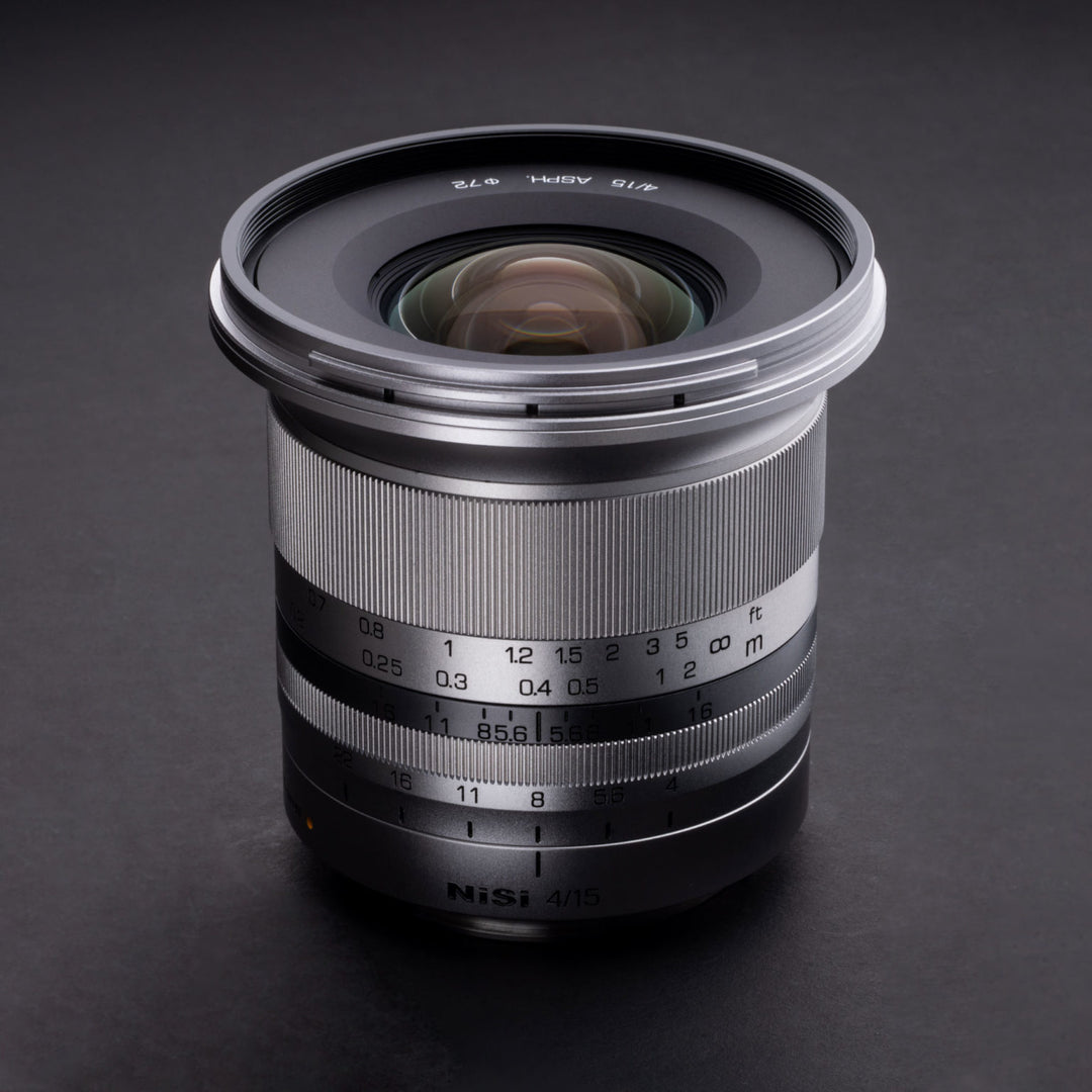 NiSi 15mm f/4 Sunstar Super Wide Angle Full Frame ASPH Lens in Silver (Sony E Mount)