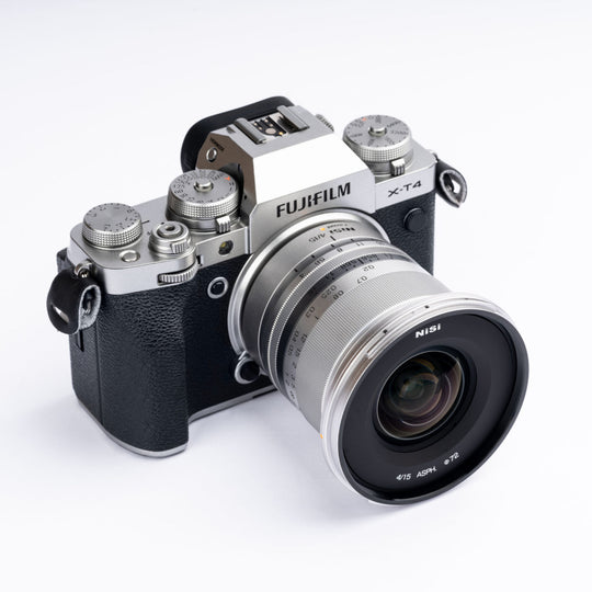 NiSi 15mm f/4 Sunstar Wide Angle ASPH Lens in SIlver (Fujifilm X Mount)