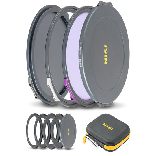 NiSi JetMag Pro Night Kit 82MAG Magnetic Filter Kit (Natural Night, Cross Screen 4x, 67mm/72mm/77mm/82mm Adaptors, Two Front Caps, Back Cap, Caddy Pouch)