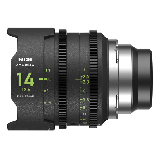 NiSi ATHENA PRIME Full Frame Cinema Lens Kit with 5 Lenses 14mm T2.4, 25mm T1.9, 35mm T1.9, 50mm T1.9, 85mm T1.9 + Hard Case (PL Mount)