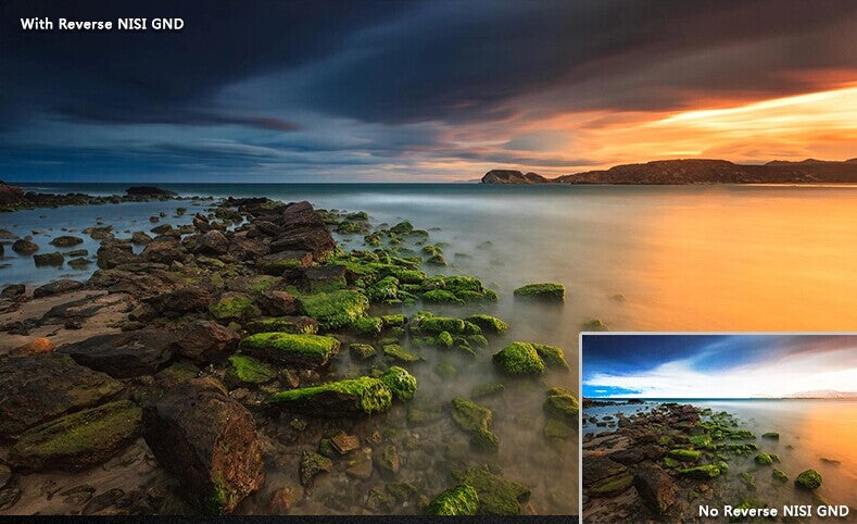 Nisi 180x210mm Reverse Nano IR Graduated Neutral Density Filter ��� ND8 (0.9) ��� 3 Stop