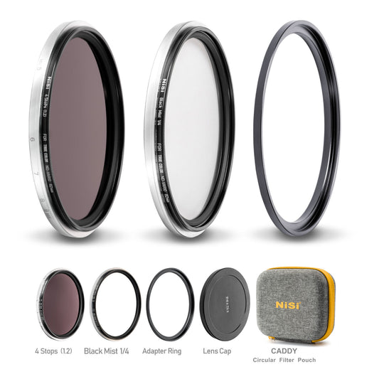 NiSi SWIFT Add On Kit for NiSi 82mm Swift True Color VND 1-5 Stops (4 Stop ND + Black Mist 1/4)