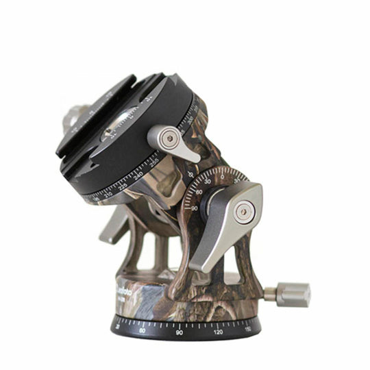 Leofoto VH-30R 2-Way Monopod Head with Panning Clamp and PU-100D Plate ��� Camouflage