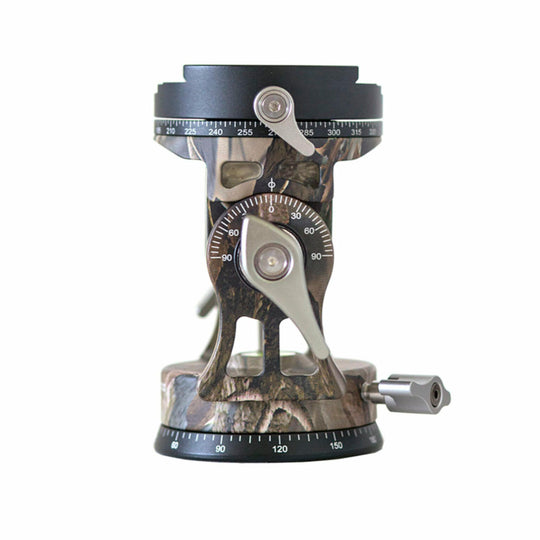 Leofoto VH-30R 2-Way Monopod Head with Panning Clamp and PU-100D Plate ��� Camouflage