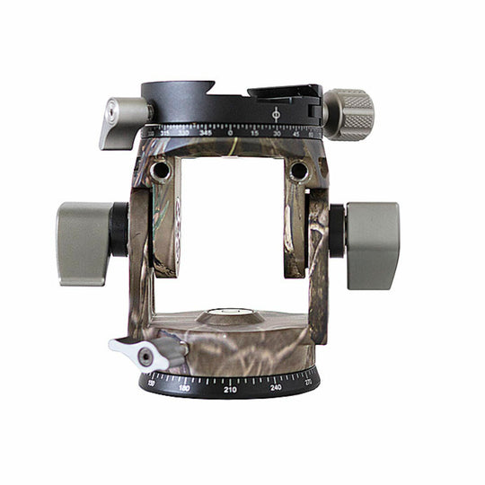 Leofoto VH-30R 2-Way Monopod Head with Panning Clamp and PU-100D Plate ��� Camouflage