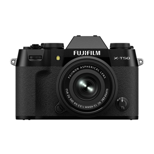 FujiFilm X-T50 w/ 15-45mm - Black Compact System Camera