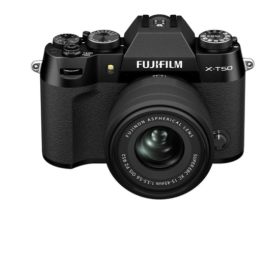 FujiFilm X-T50 w/ 15-45mm - Black Compact System Camera