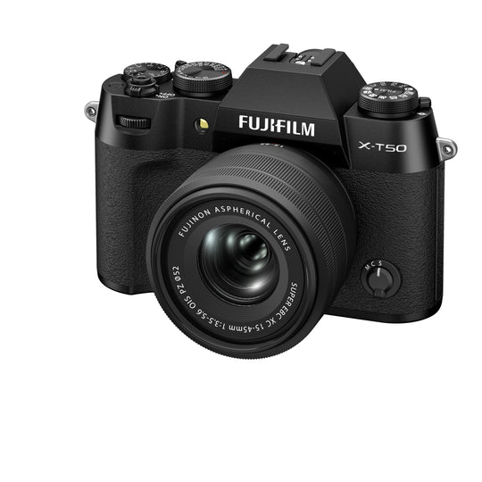 FujiFilm X-T50 w/ 15-45mm - Black Compact System Camera