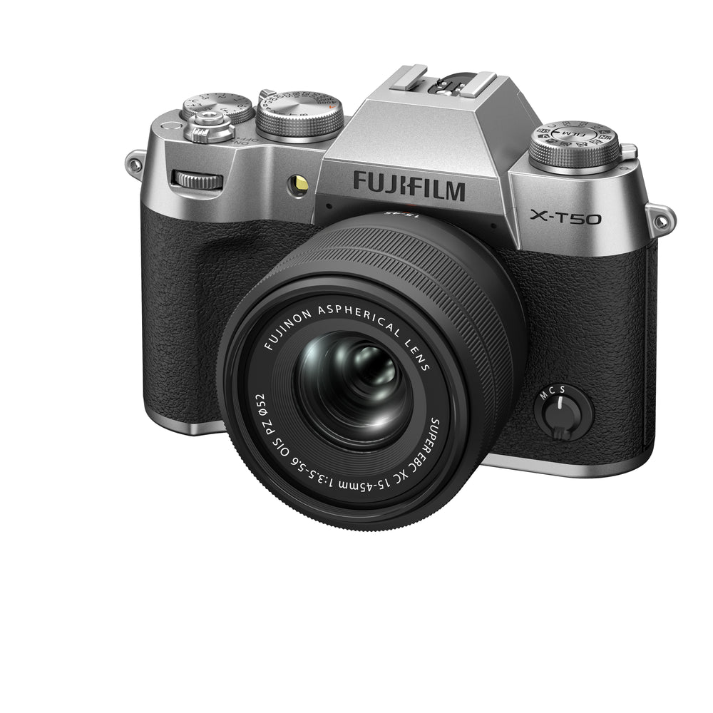 FujiFilm X-T50 w/ 15-45mm - Silver Compact System Camera