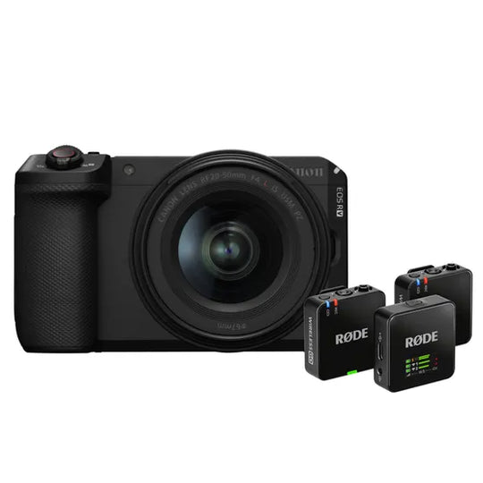 Canon EOS R6 V w/ RF 20-50mm f /4L IS USM PZ Limited Edition w/ RØDE Wireless GO (Gen 3)