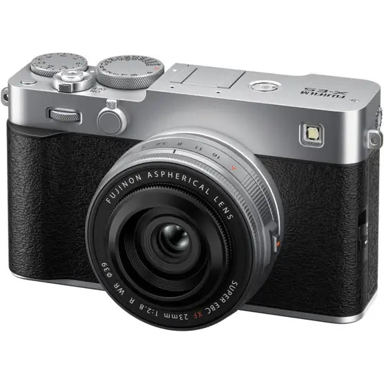 FujiFilm X-E5 Silver w/ XF 23mm f/2.8 R LM WR Lens Compact System Camera